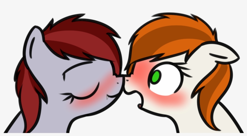 Neuro, Bat Pony, Blushing, Boop, Cute, Cute Little - Cartoon, transparent png #4344534