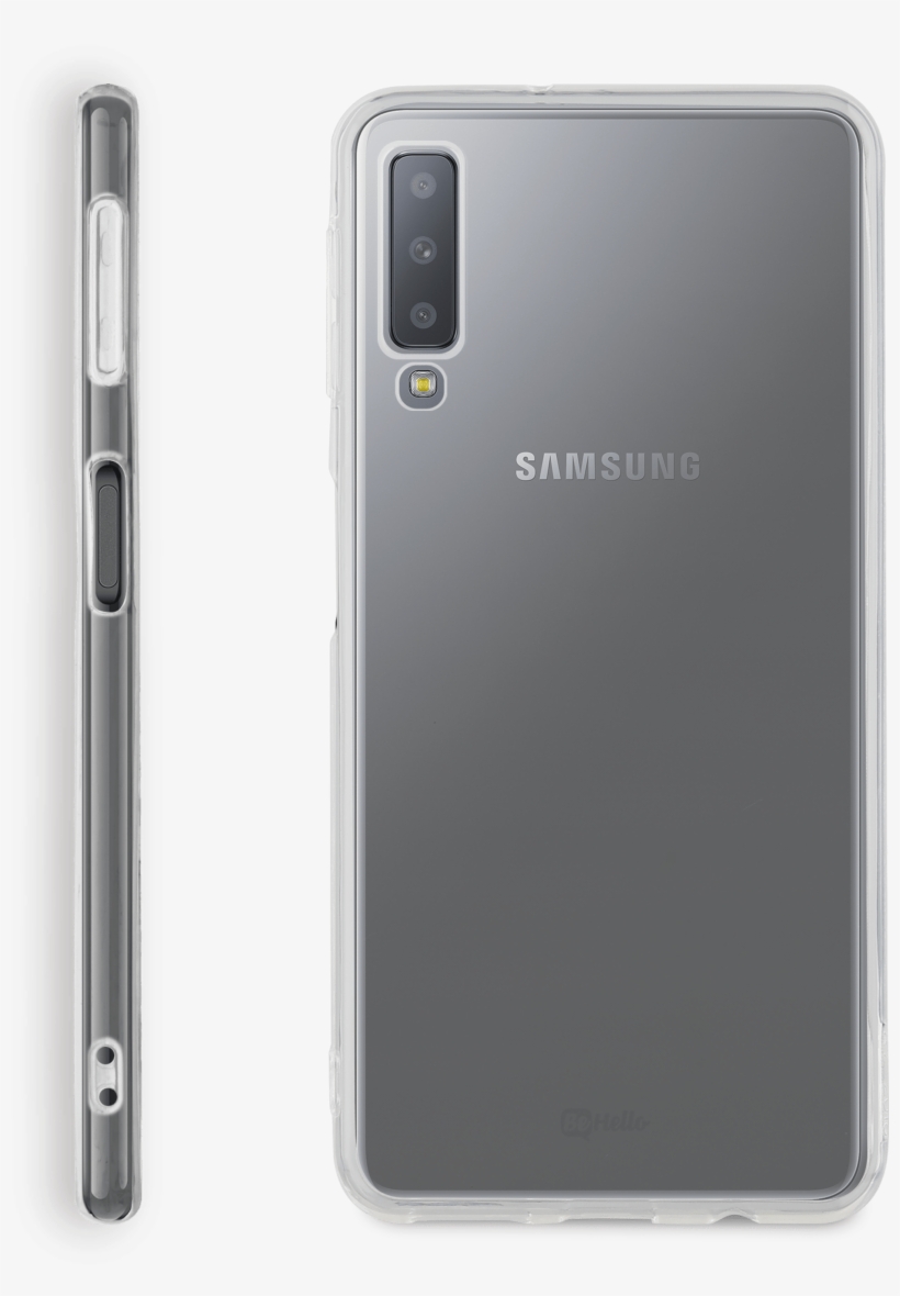 Behello Samsung Galaxy A7 Transparent Thingel Case - Smartphone, transparent png #4344953