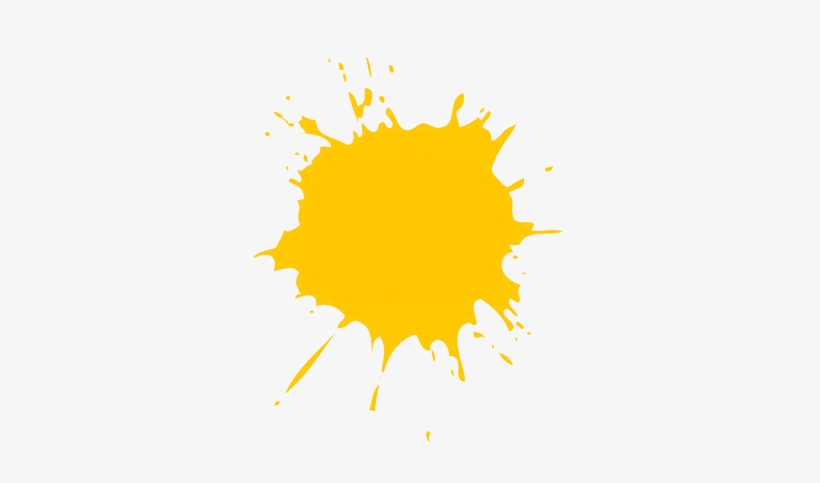 Yellow Paint Splatter Png Download - Purple Paint Splatter Png, transparent png #4345097