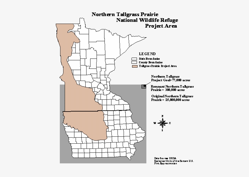 Overview Map Of Northern Tallgrass Prairie Refuge - Washington County Mn, transparent png #4345432
