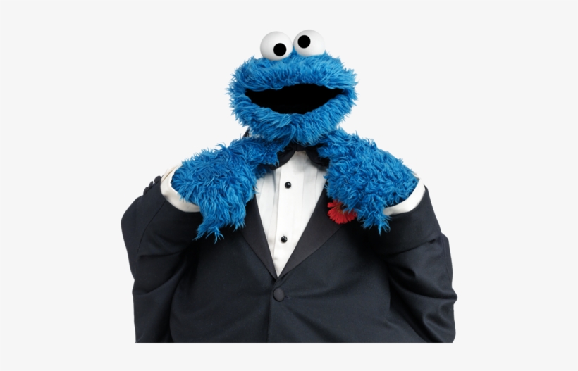 Cookie Monster - - Cookie Monster In Suit, transparent png #4345551