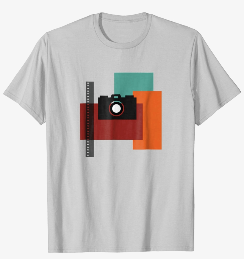 Slr Camera And Film T-shirt - Modern Shirt Designs, transparent png #4346055