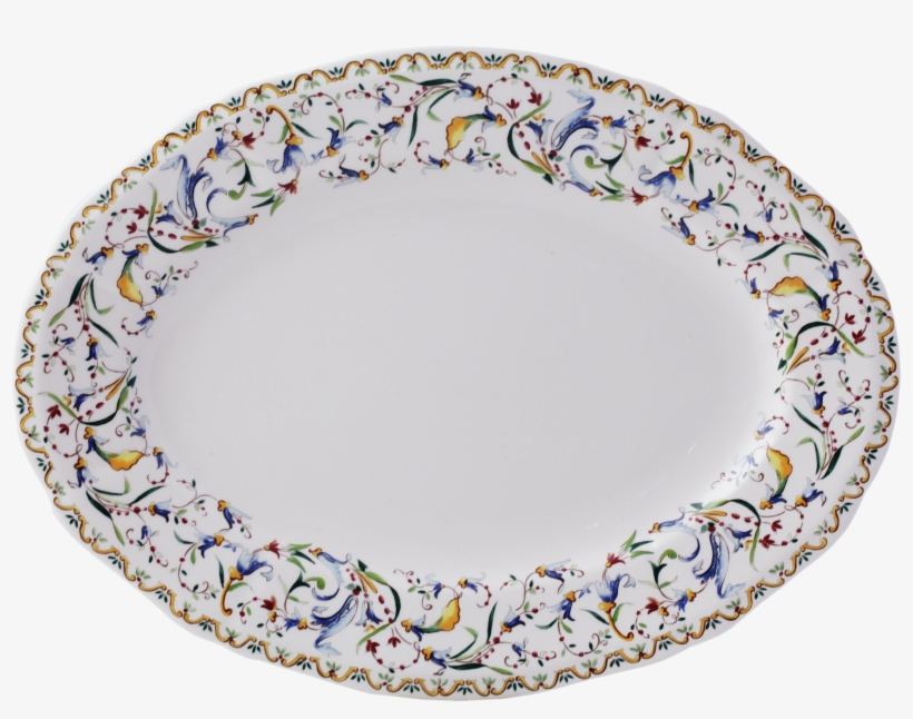 Oval Platter No 4- Small - Gien Toscana Oval Platter - Large, transparent png #4346154