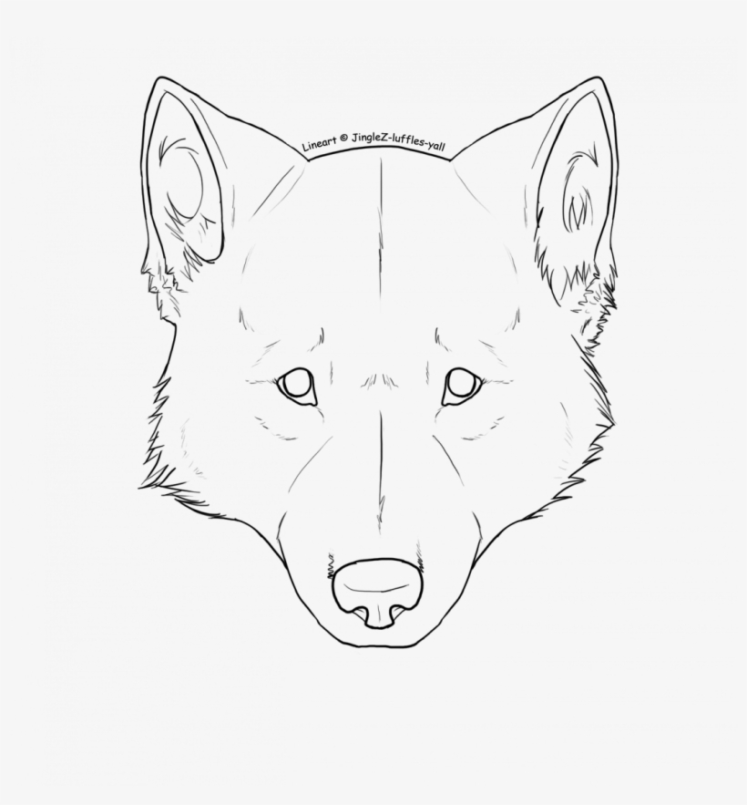Large Size Of How To Draw A Wolf Head Realistic Angry - Drawing Of A Wolf Face, transparent png #4346587