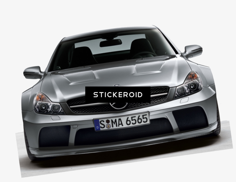 Mercedes Front Benz - Sl 65 Amg Black Series, transparent png #4347213