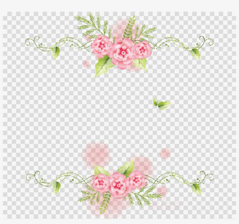 Bordes De Flores Png Clipart Floral Design Flower - Marcos De Flores Vintage Png, transparent png #4348008