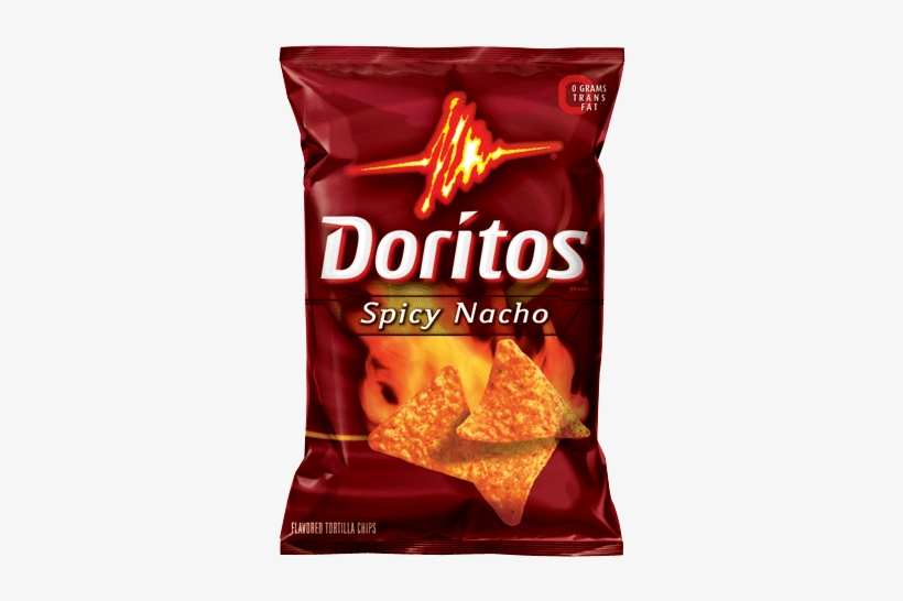 Doritos Spicy Nachos Flavored Tortilla Chips - Cool Ranch Doritos Png, transparent png #4348559