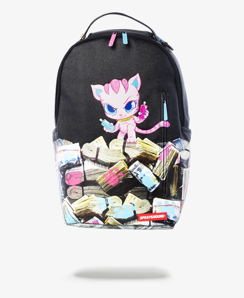 Sprayground Kitten Money Stacks Backpack - Sprayground Kitten Money Stacks, transparent png #4349280