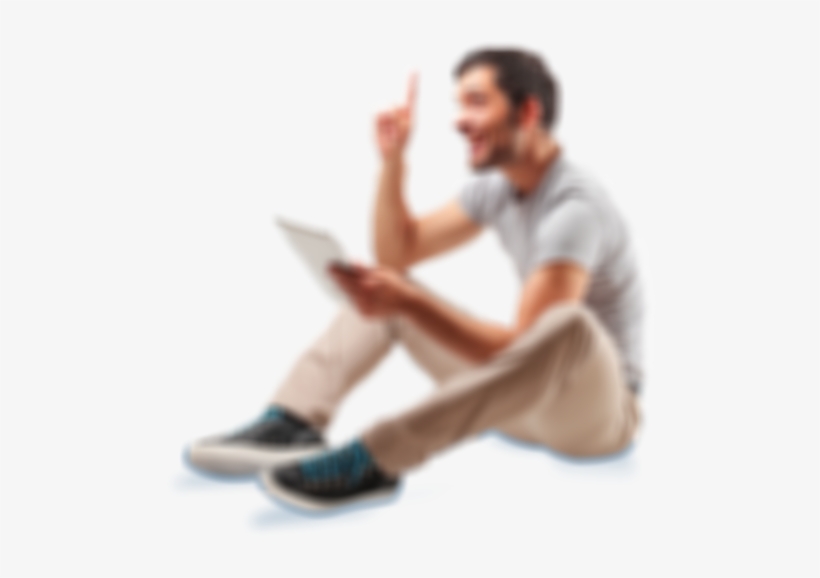 Guy - Persona Leyendo Png, transparent png #4349380