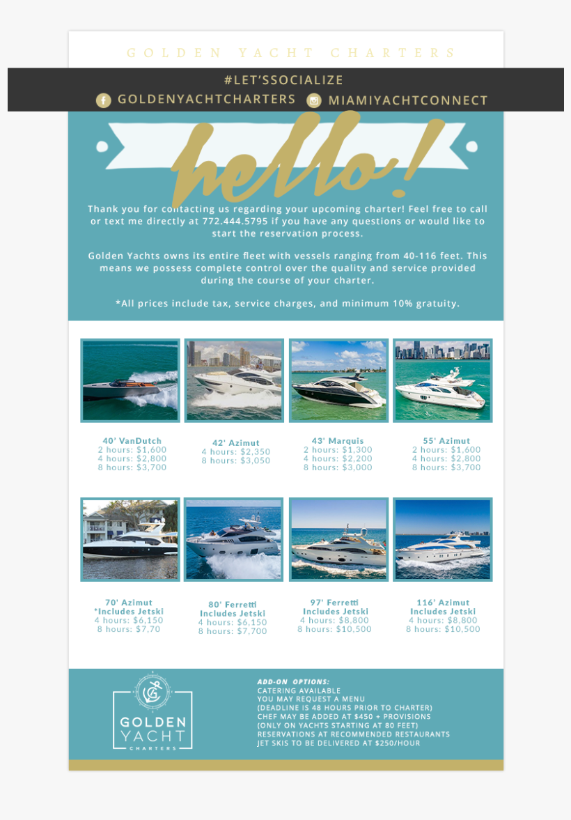 Services That We Have Provided To Golden Yacht Charters, - Newsletter, transparent png #4349604