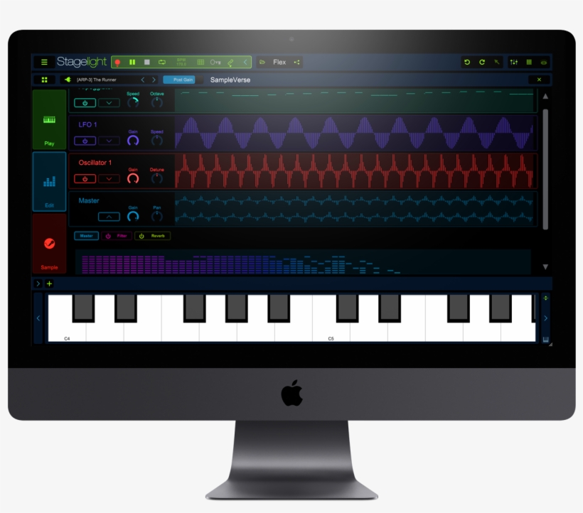 Stagelight 4 Macos Imac Sampleverse - Imac, transparent png #4349895