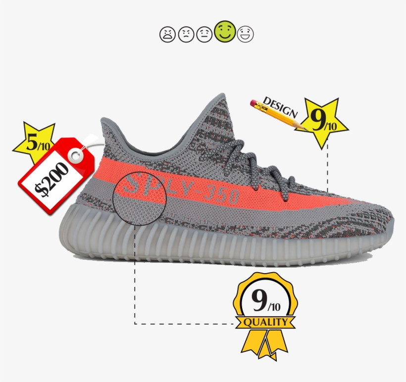 Top 5 Yeezy Boost - Adidas Yeezy Boost 350 V2 - Beluga, transparent png #4350019