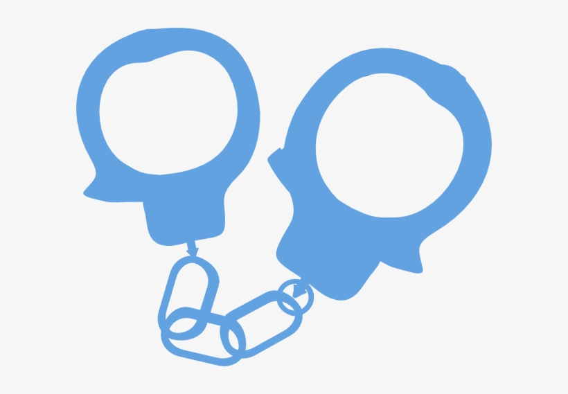 Handcuffs Police Blue Clip Art - Fifty Shades Of Grey Clipart, transparent png #4350044