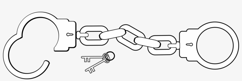 Handcuffs Police Computer Icons Key Document - Handcuff Border Clipart, transparent png #4350174