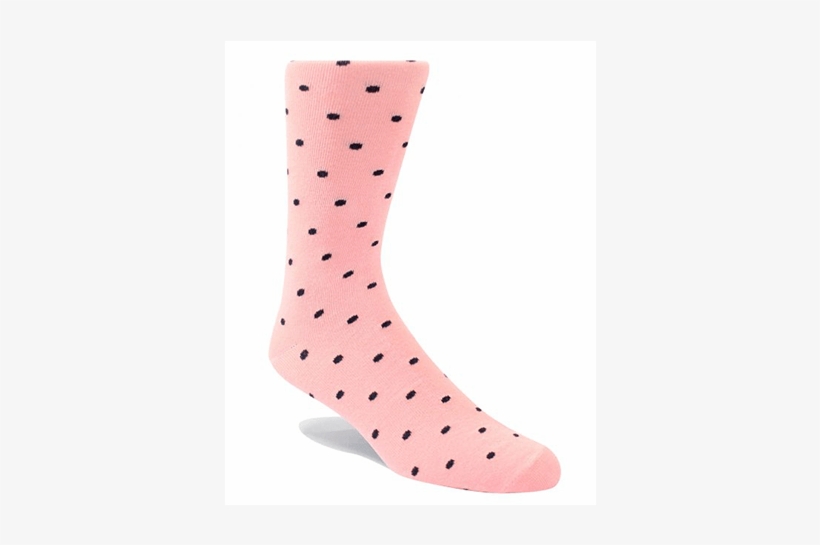 Polka Dots Pink - Sock, transparent png #4350790