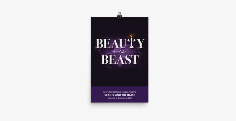 Beauty And The Beast-poster - Beauty And The Beast, transparent png #4350791
