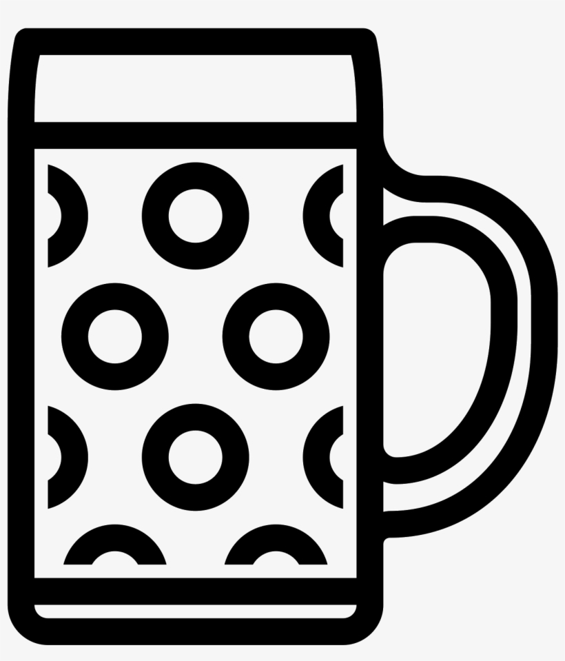 Beer Mug Icon - Free Clipart Black And White Bavarian, transparent png #4350934