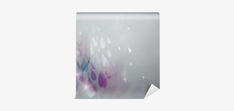 Rain In The Garden / Fairy Floral Background With Raindrops - Fractal Art, transparent png #4351093