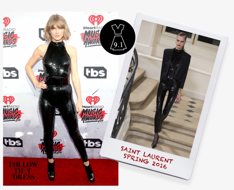 Taylor Swift Was Spotted Wearing Saint Laurent Fall - Iheartradio Music Awards Best Looks, transparent png #4351400