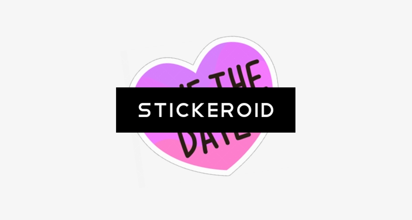 Save The Date - Heart, transparent png #4351617