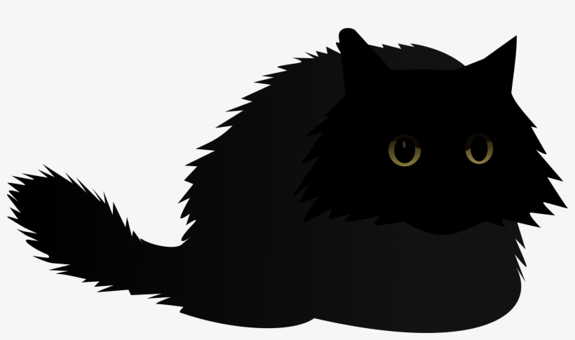 Cat Black Angry By Rones - Angry Cat Cartoon Png, transparent png #4351786