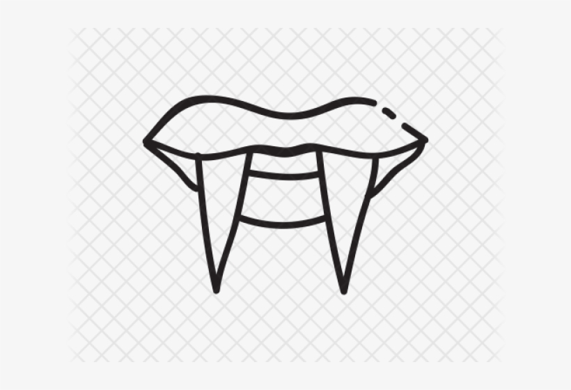 Drawn Teeth Plastic Vampire Tooth - Vampire, transparent png #4352009