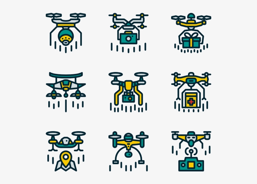 Drone - Flat Icon Franchising, transparent png #4353865