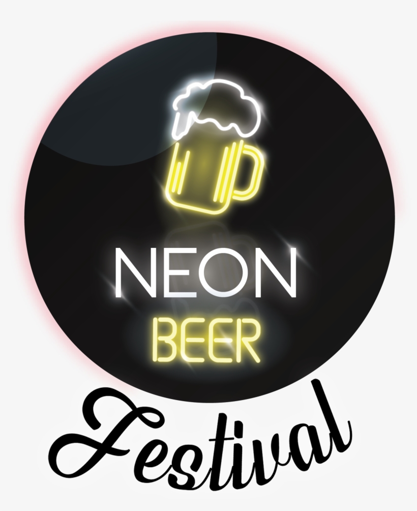 Neon Beer Fest Logo Black - Beer, transparent png #4354316
