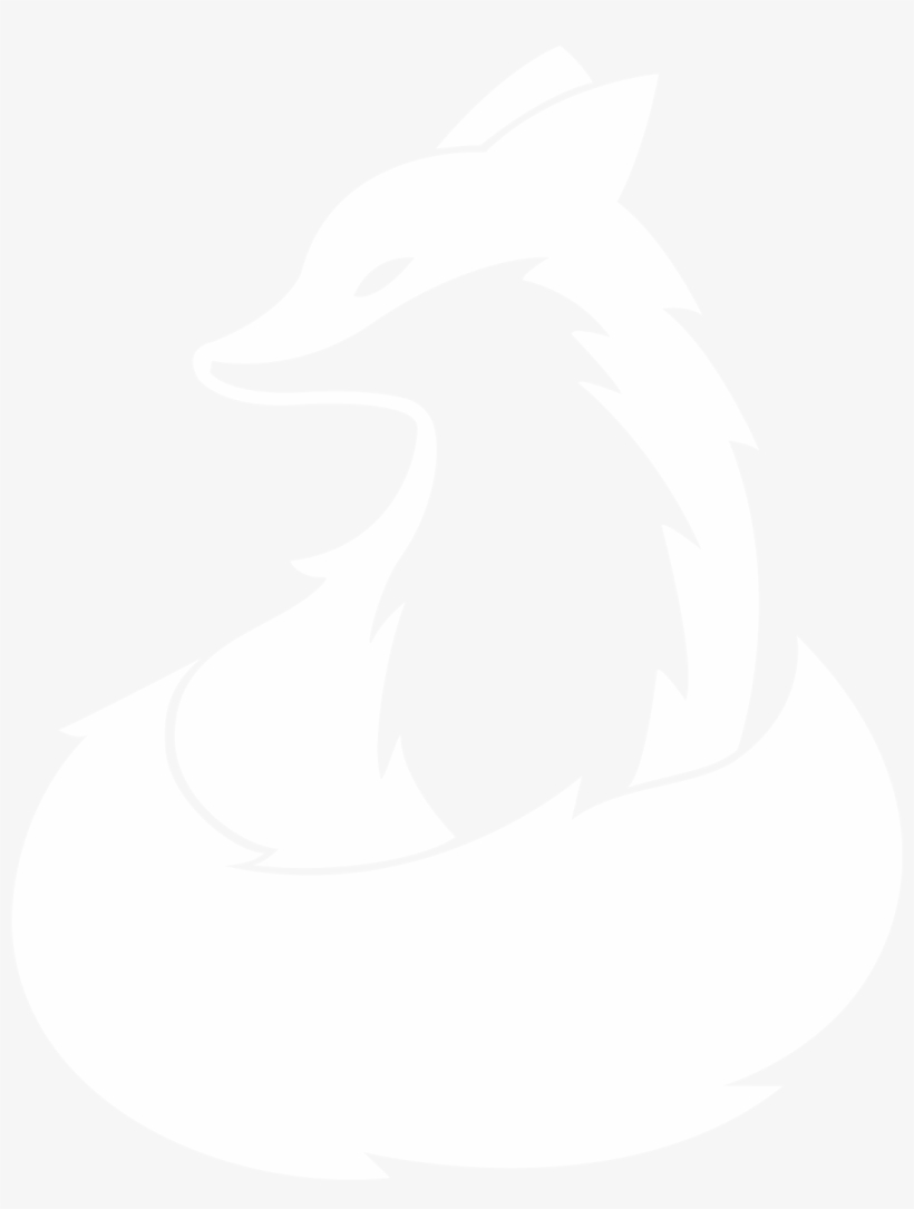 White Snowfox Labs Logo Peaceful White Fox Facing Left - Web Design, transparent png #4354365