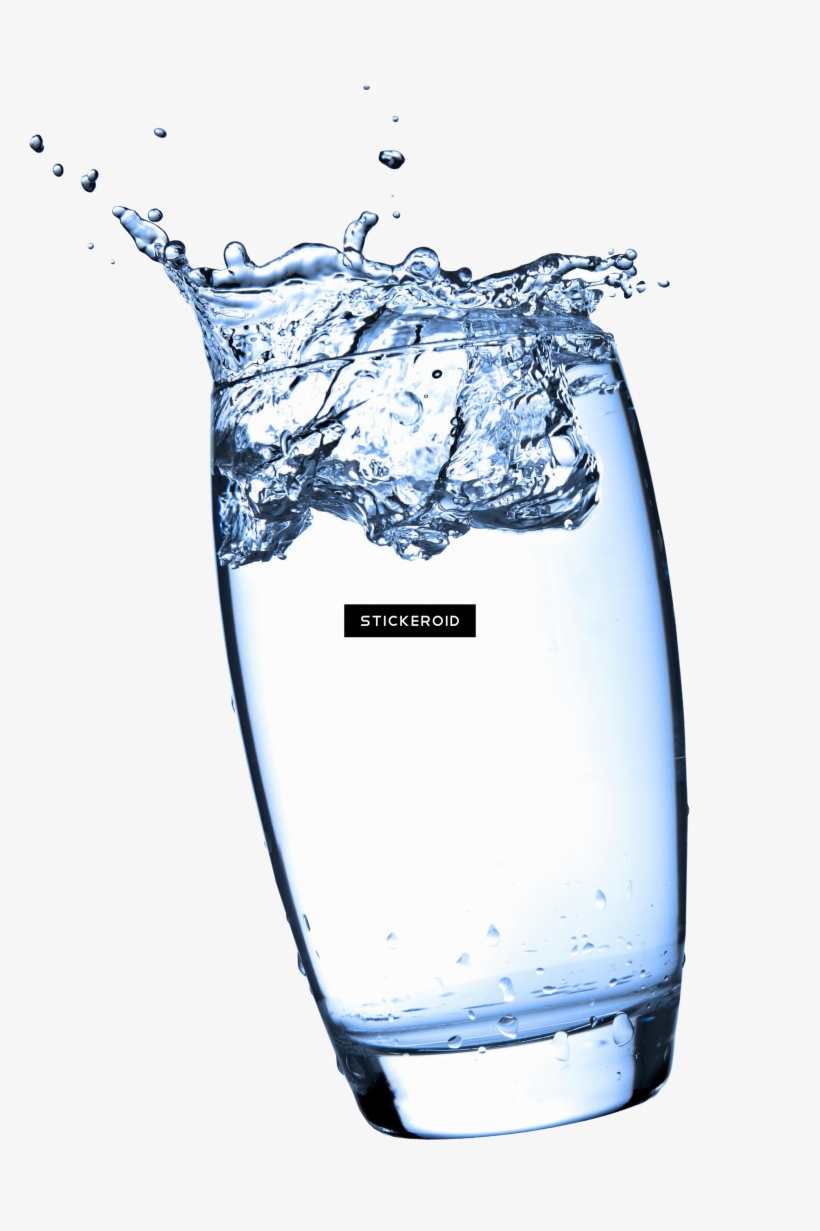 Water Glass - Glass Of Water Hd, transparent png #4354442