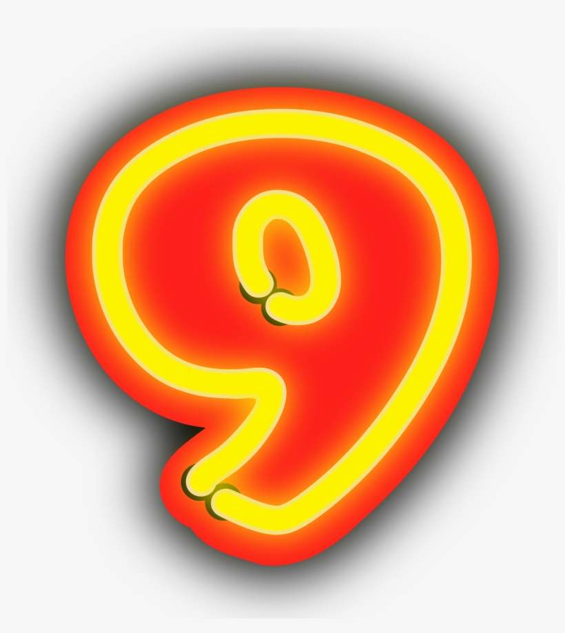 Big Image - Number 9 Clipart, transparent png #4354540