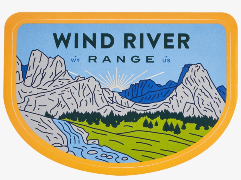 Sendero Wind River Range Sticker - Wind River Range Sticker, transparent png #4355639