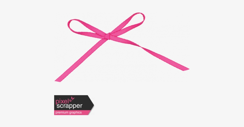 Digital Day - Pink Bow - Digital Scrapbooking, transparent png #4355714