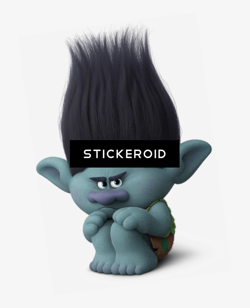 Branch And Poppy Trolls - Poppy Troll Sitting Down, transparent png #4355914