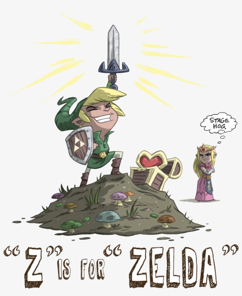 Z Is For Zelda Art Print - Mini, transparent png #4357185