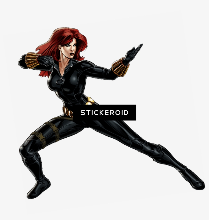 Black Widow - Marvel Black Widow Karate, transparent png #4357280