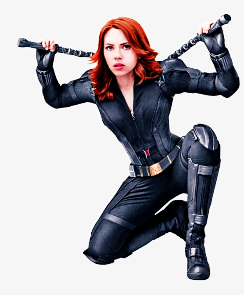 Infinity War Black Widow Redhead And Without Vest By - Black Widow, transparent png #4357409