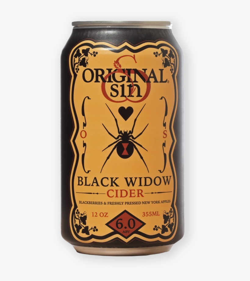 Original Sin Black Widow Cider - Original Sin Black Widow, transparent png #4357459