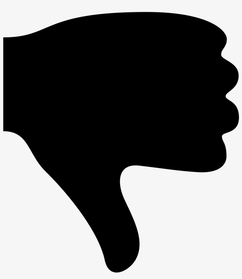 Thumbs Down Icon - Thumbs Down Icon Black, transparent png #4357516