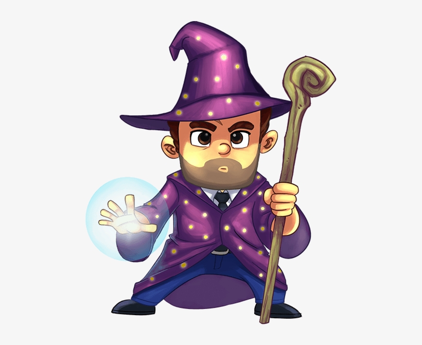 Wizard Outfit - Cartoon, transparent png #4357635