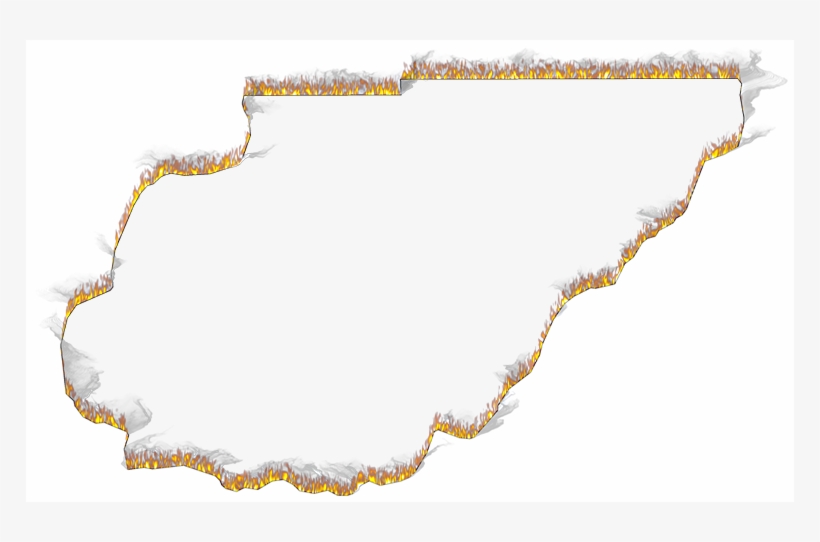 A Flame And Smoke Outline Map Of Union - Map, transparent png #4357846