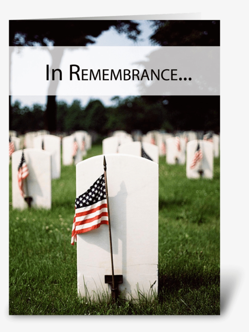 3446 Memorial Day Patriotic, Remembrance Greeting Card - Remembrance Memorial Day Card, transparent png #4358376