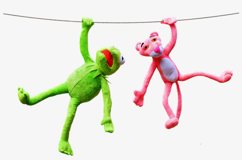 Kermit, Pink Panther, Plush Toys, Fun, Plush - Pink Panther Toy Png, transparent png #4358564