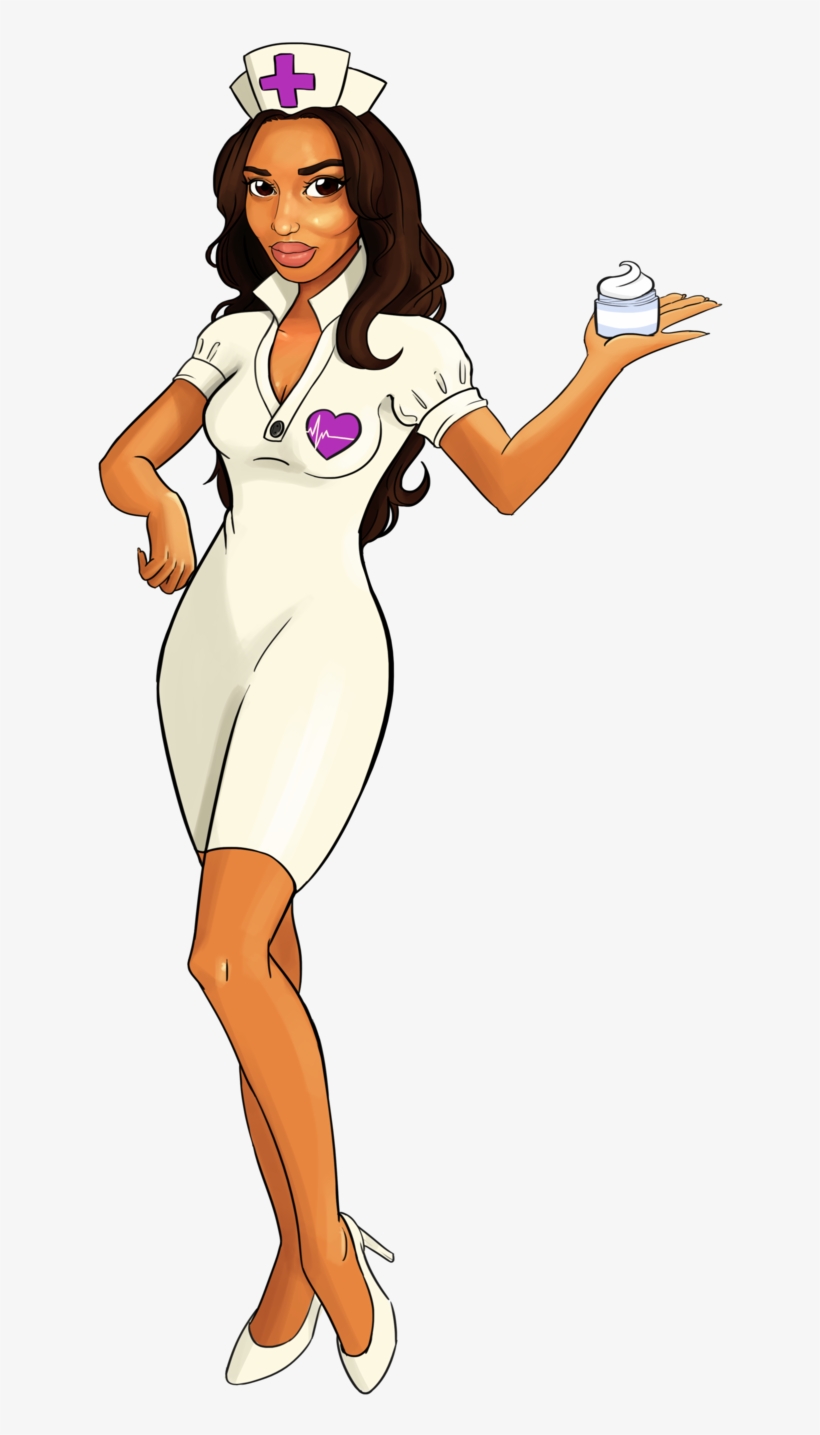 "it's Time For Your Beauty Check-up " - Female Nurse Cartoon Png, transparent png #4358634