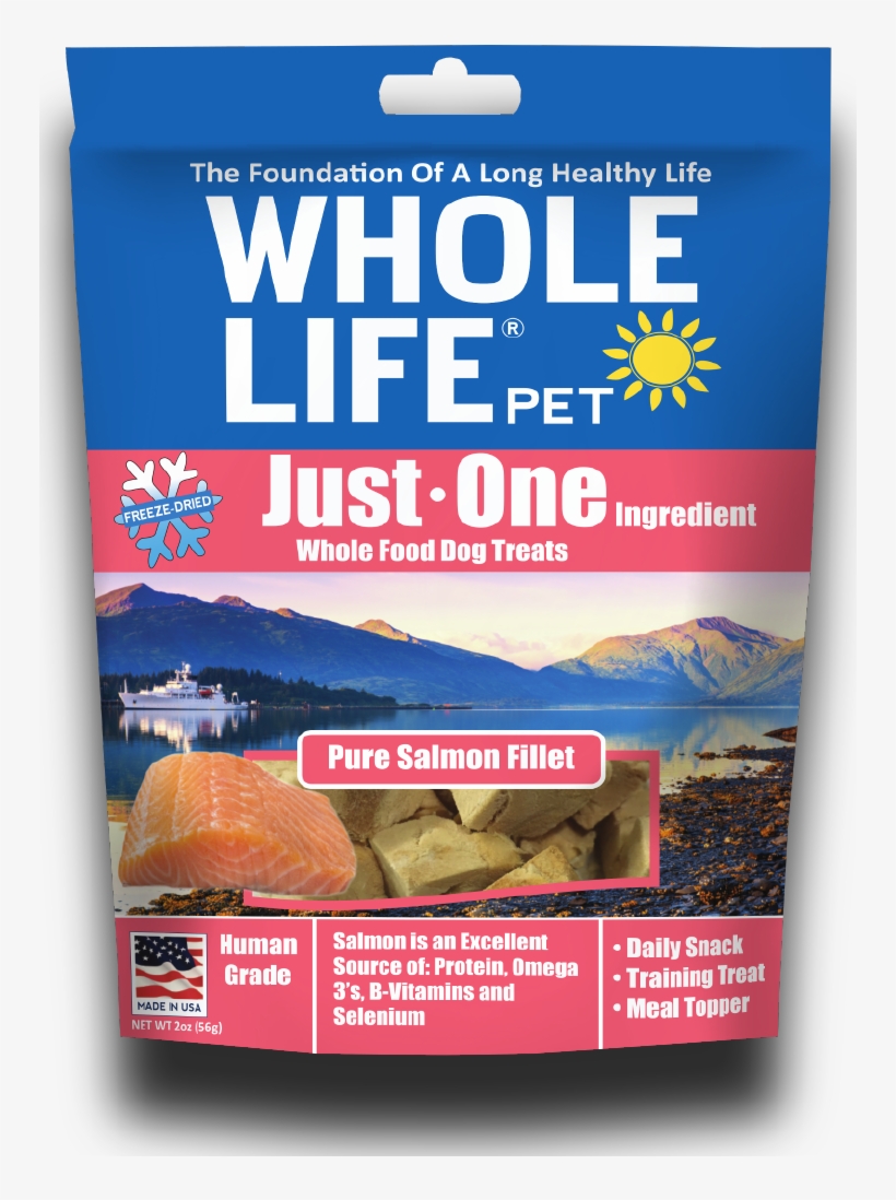 Jo Salmon Dog 2oz Front Shadow - Whole Life Pet Living Treats Usa Freeze Dried Peanut, transparent png #4358807