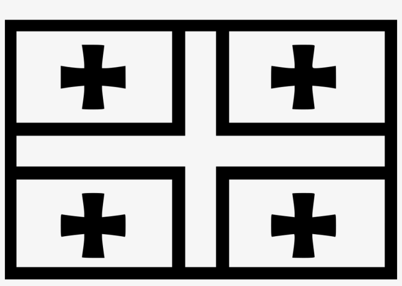 Png File Svg - Georgia Flag Black And White Png, transparent png #4360683