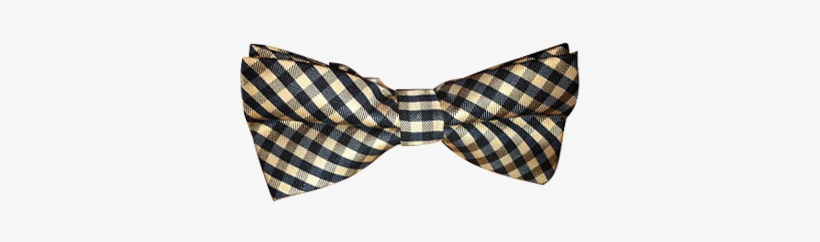 Hautebutch Tan And Black Checkered Bow Tie - Bow Tie, transparent png #4361037
