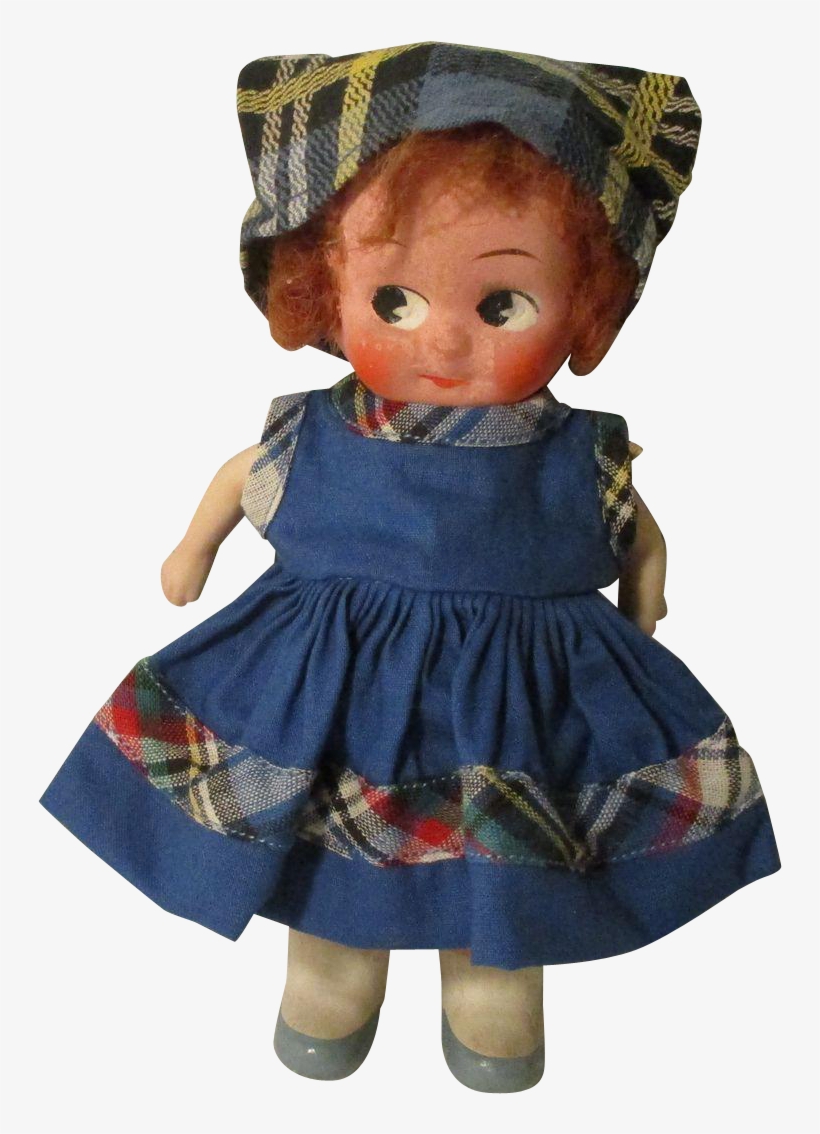 Vintage Paper Mache Japan Googly Eye Doll - Doll, transparent png #4361757