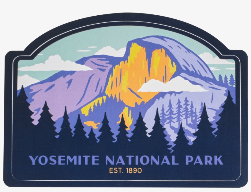 Yosemite National Park Sticker - Yosemite National Park Transparent, transparent png #4361877