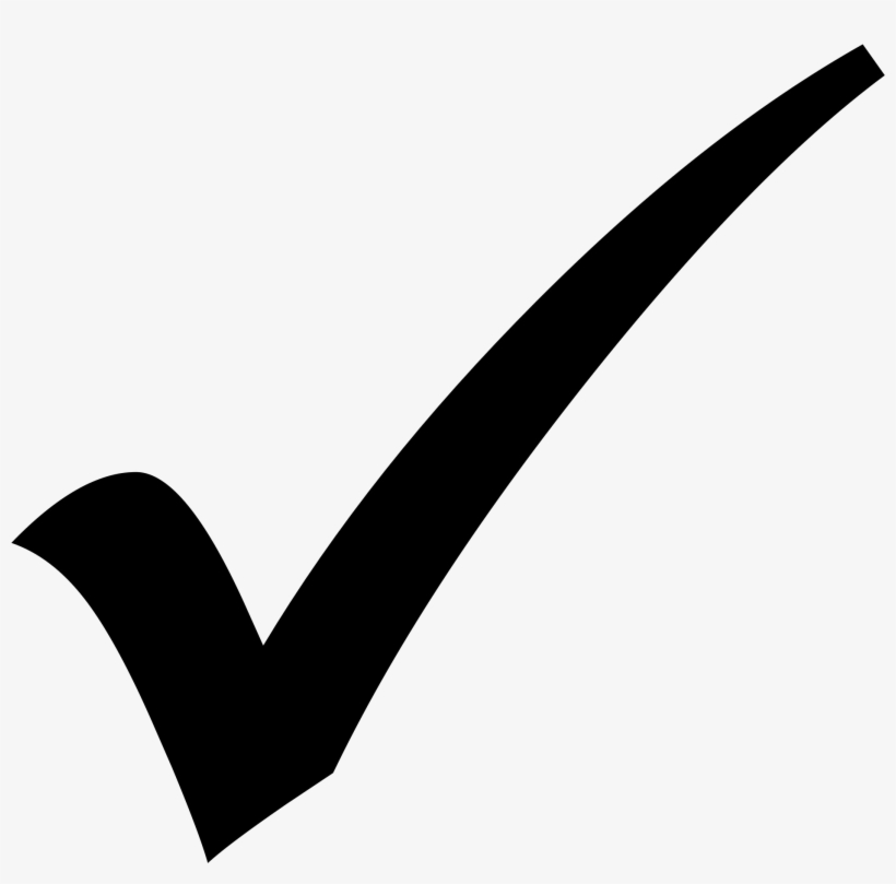 Check Mark - Check Mark Black Icon, transparent png #4362518